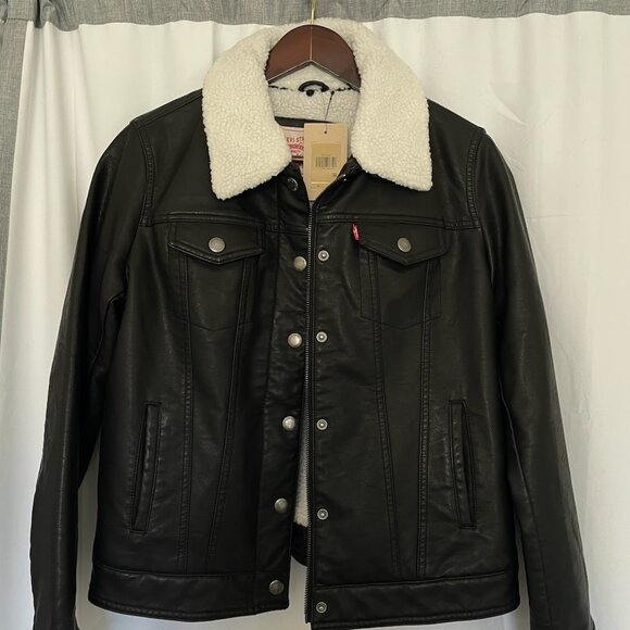 Levi's Faux Leather Jacket - Picture 1 of 4